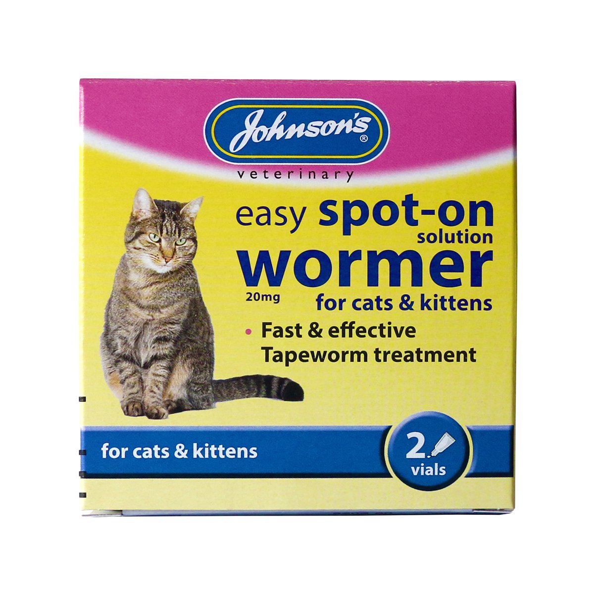 JVP Spot-On Wormer for Cats & Kittens 2 pipettes x 6