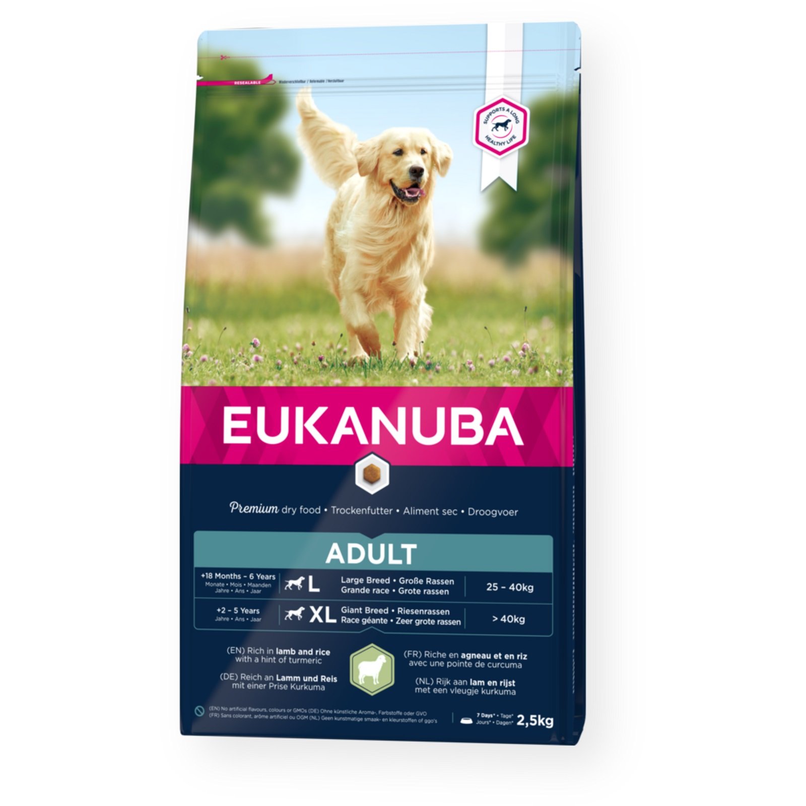 Eukanuba Adult Large Breed Lamb 3 x 2.5kg