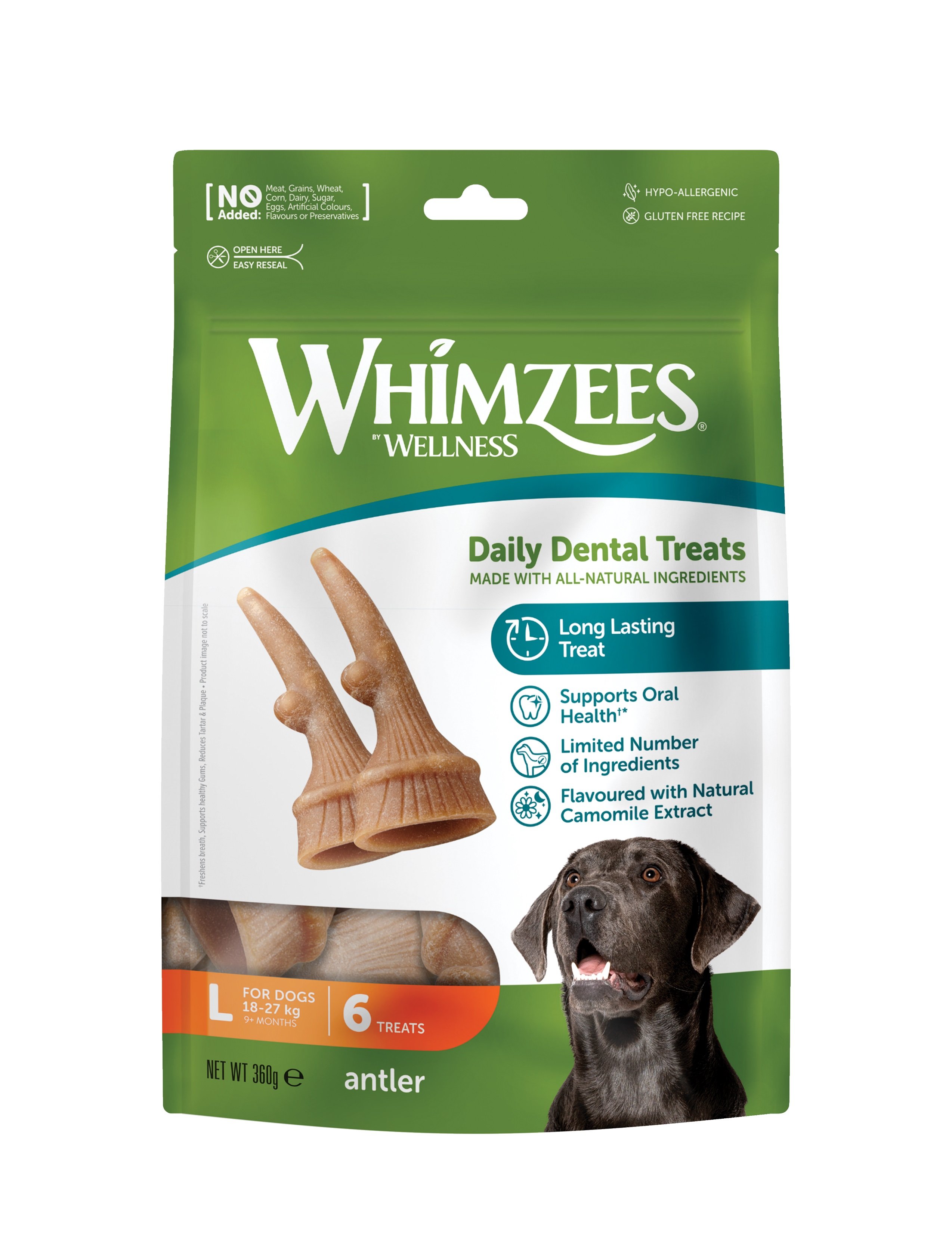 Whimzees Antler Large 6 pack x 6