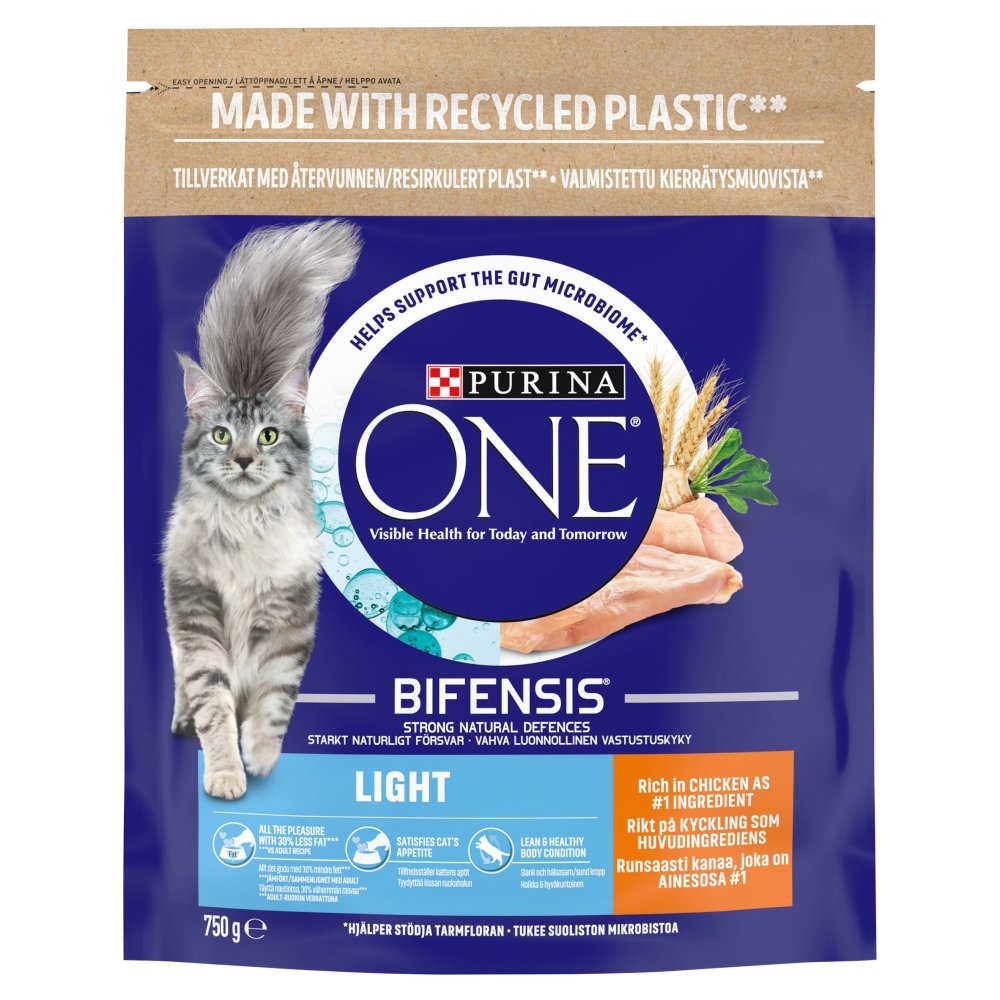 Purina One Adult Cat Light Chicken & Wheat 4 x 750g