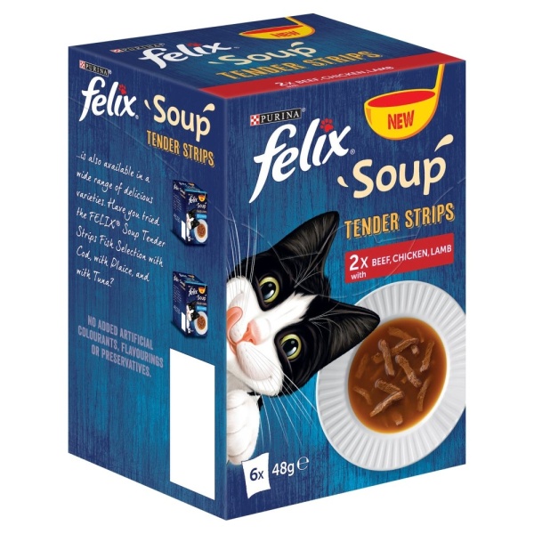 Felix Soup Tender Strips Farm Selection 8 x 6 x 48g