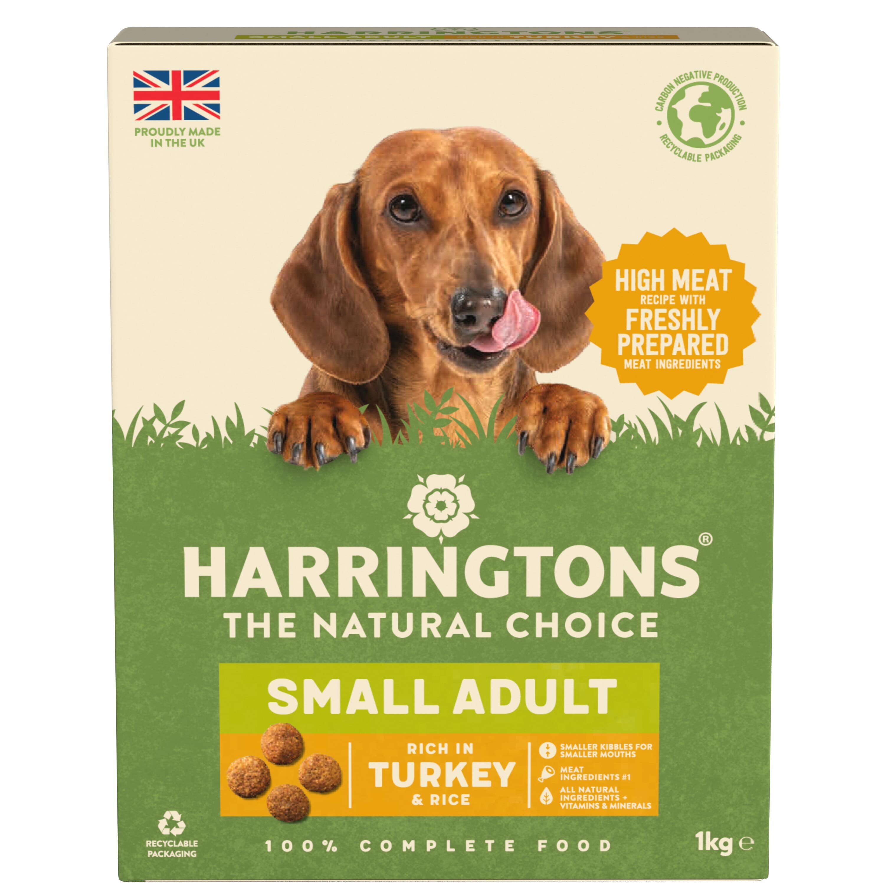 Harringtons Small Dog Adult rich in Turkey & Rice 5 x 1kg