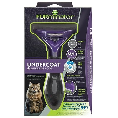 Furminator Long Hair Cat DeShedding Tool - Large