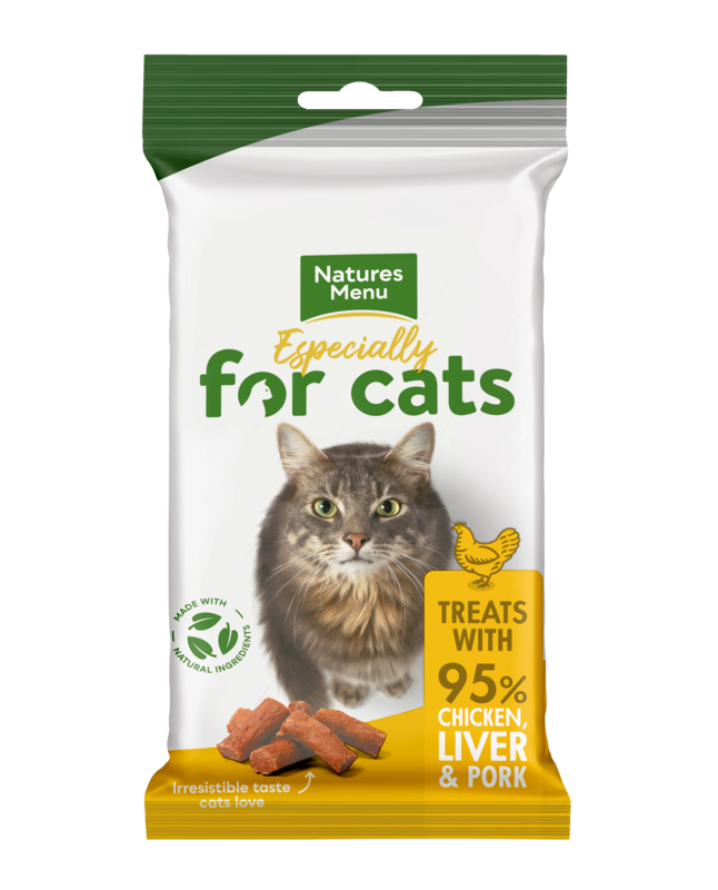 Natures Menu Chicken & Liver Cat Treats 12 x 60g