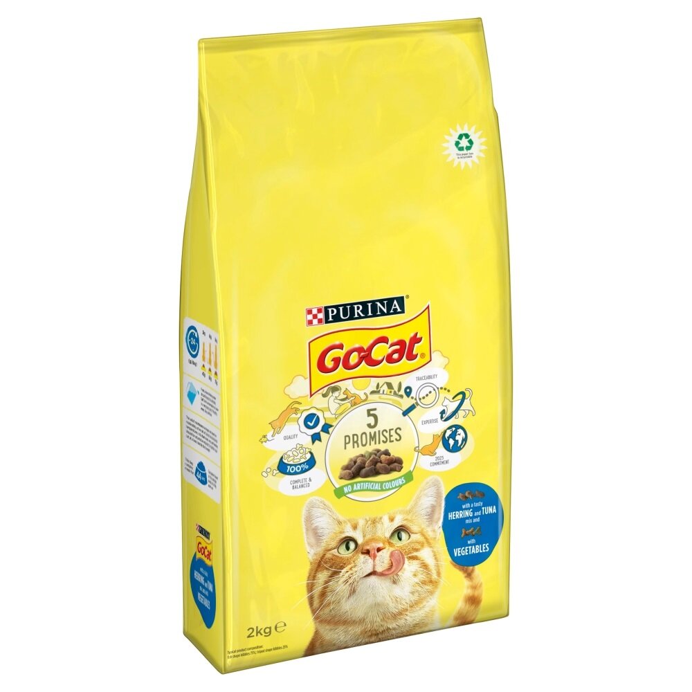 Go-Cat Comp Tuna, Herring & Vegetables Flavour Cat Food 2kg
