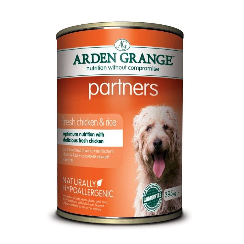 Arden Grange Partners Chicken, Rice & Vegetable Dog Food 4 x 6 x 395g