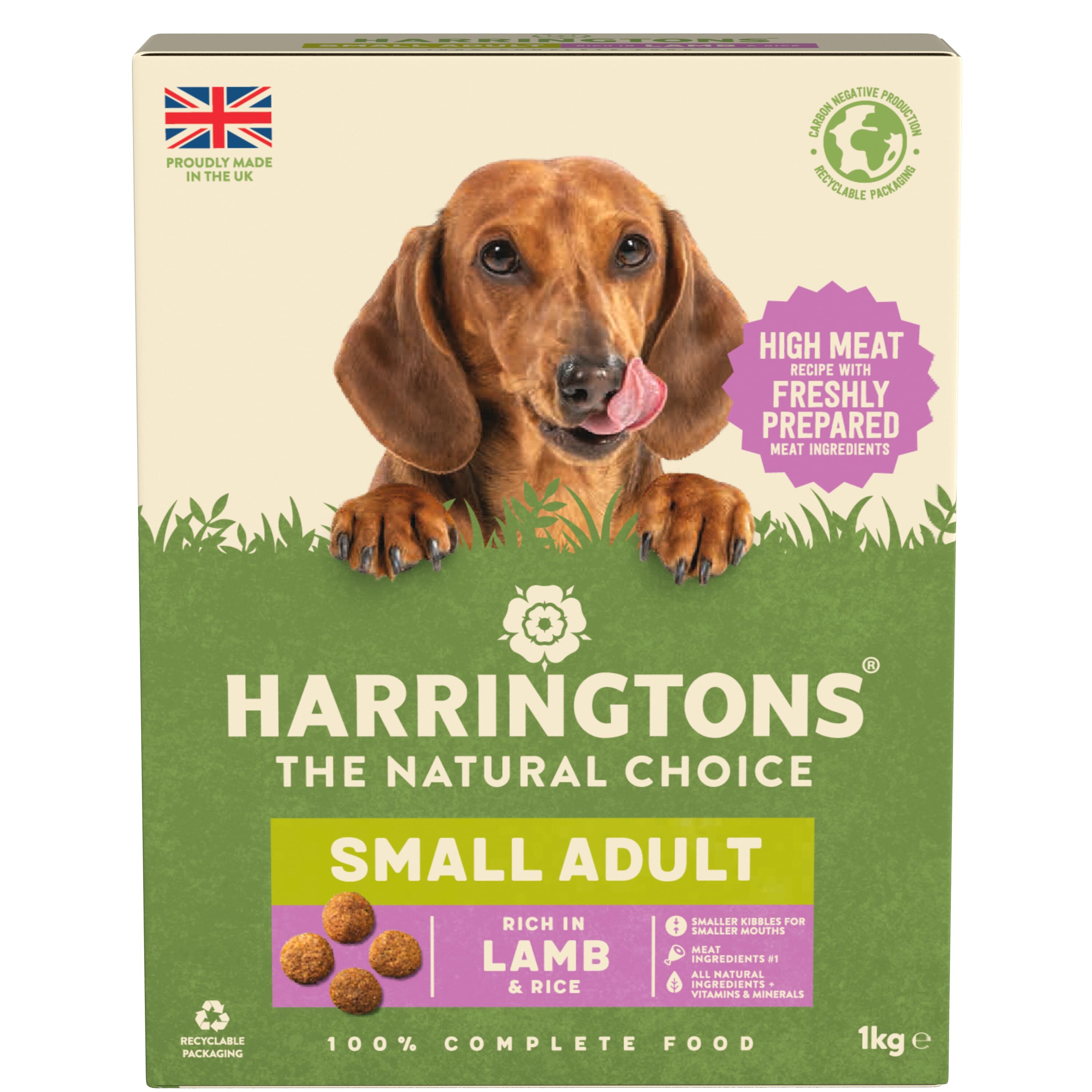 Harringtons Small Dog Adult rich in Lamb & Rice 5 x 1kg