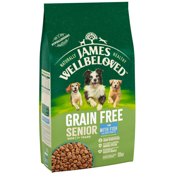James Wellbeloved Grain Free Fish & Vegetable Senior Dog Food 10kg