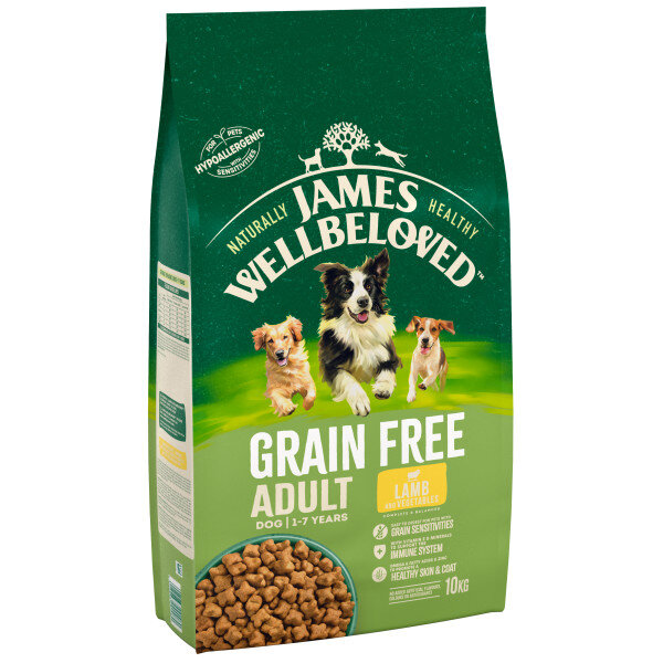 James Wellbeloved Grain Free Lamb & Vegetable Dog Food 10kg