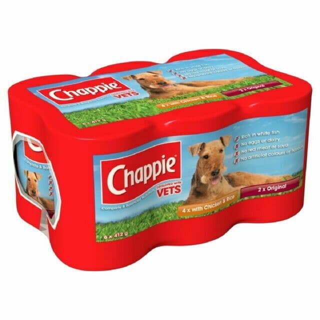 Chappie Dog Food Tins Favourites Jumbo Pack - 24 x 412g