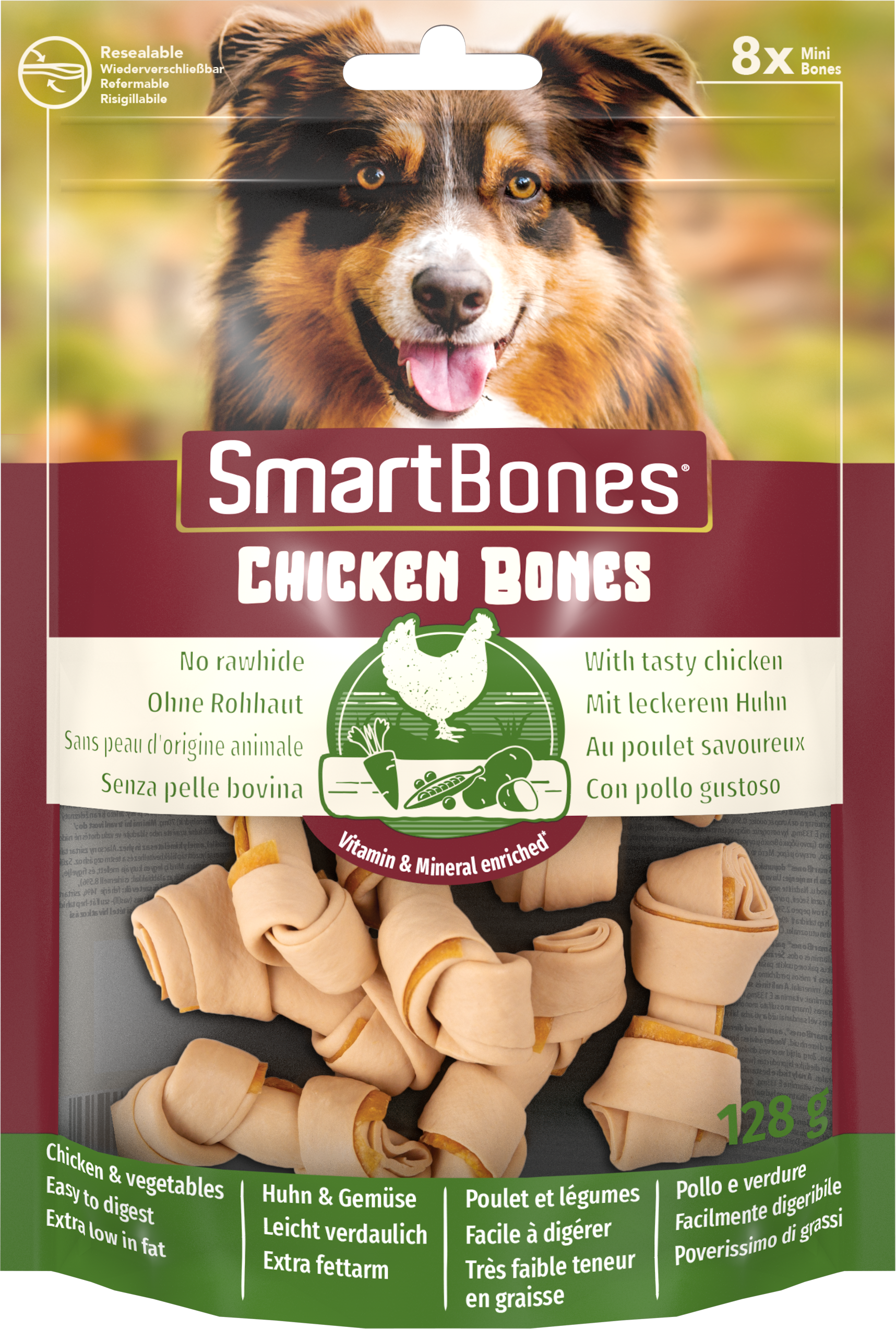 SmartBones Chicken Mini Dog Treats 7 x 8 Pieces