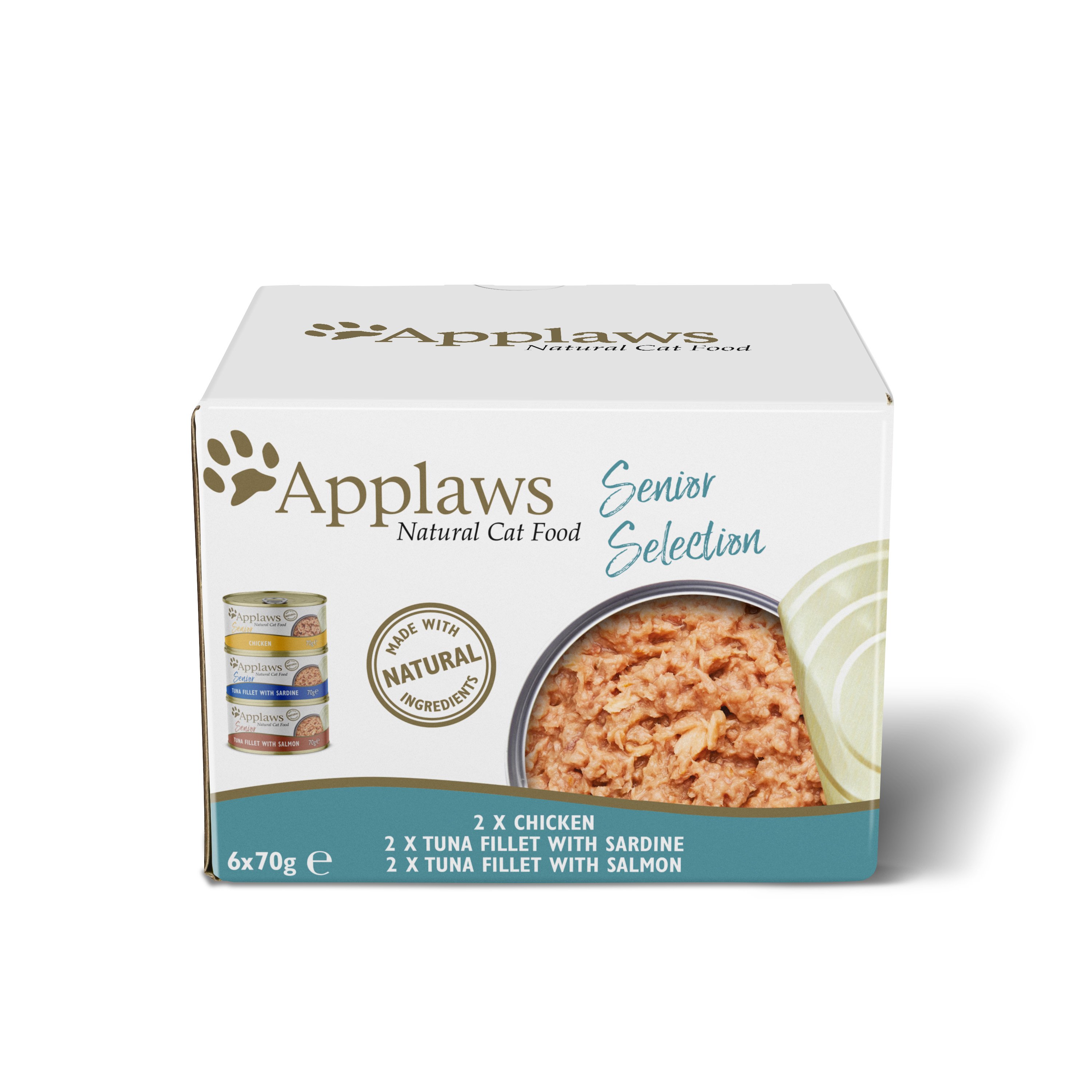 Applaws Cat Senior Selection Mixed Tins 4 x 6 x 70g