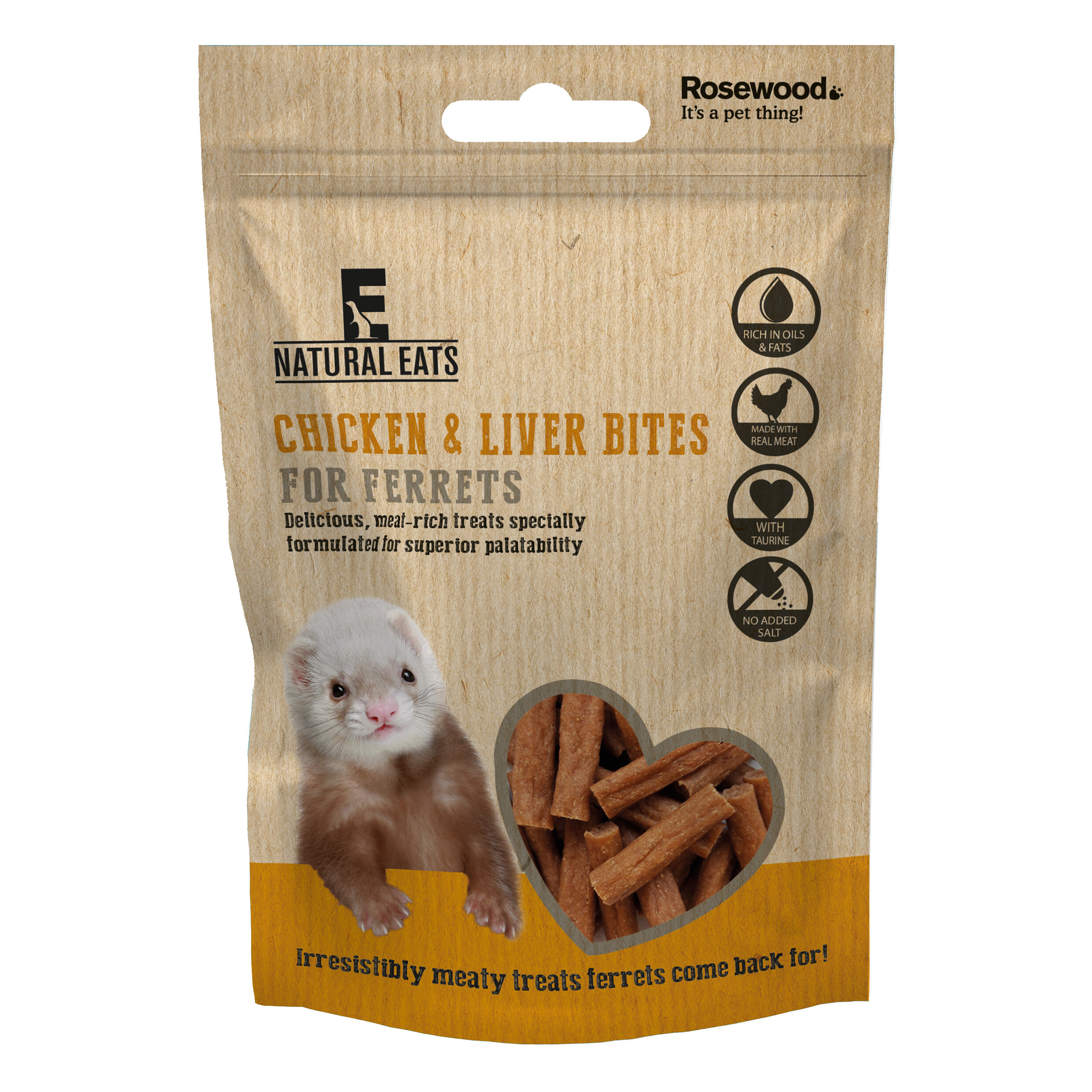 Rosewood Naturals Ferret Bites Chicken & Liver x 12