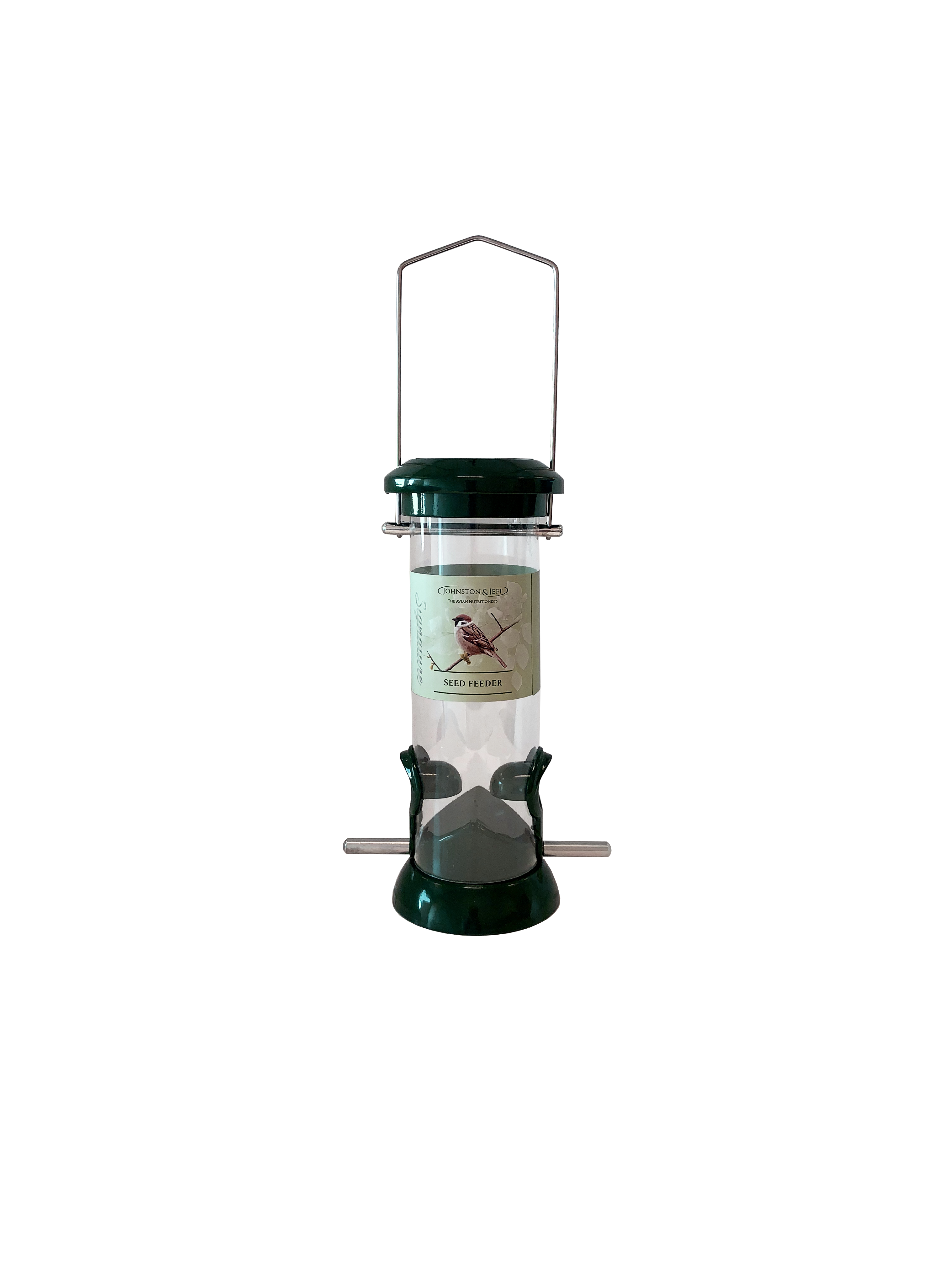 Johnston & Jeff Signature Green Cast Seed Feeder 2 Port 20cm