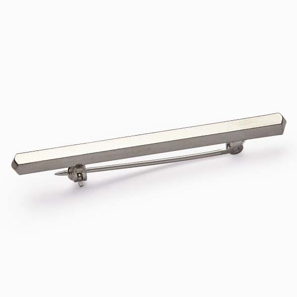 Elico Stock Pin - Plain Bar Silver