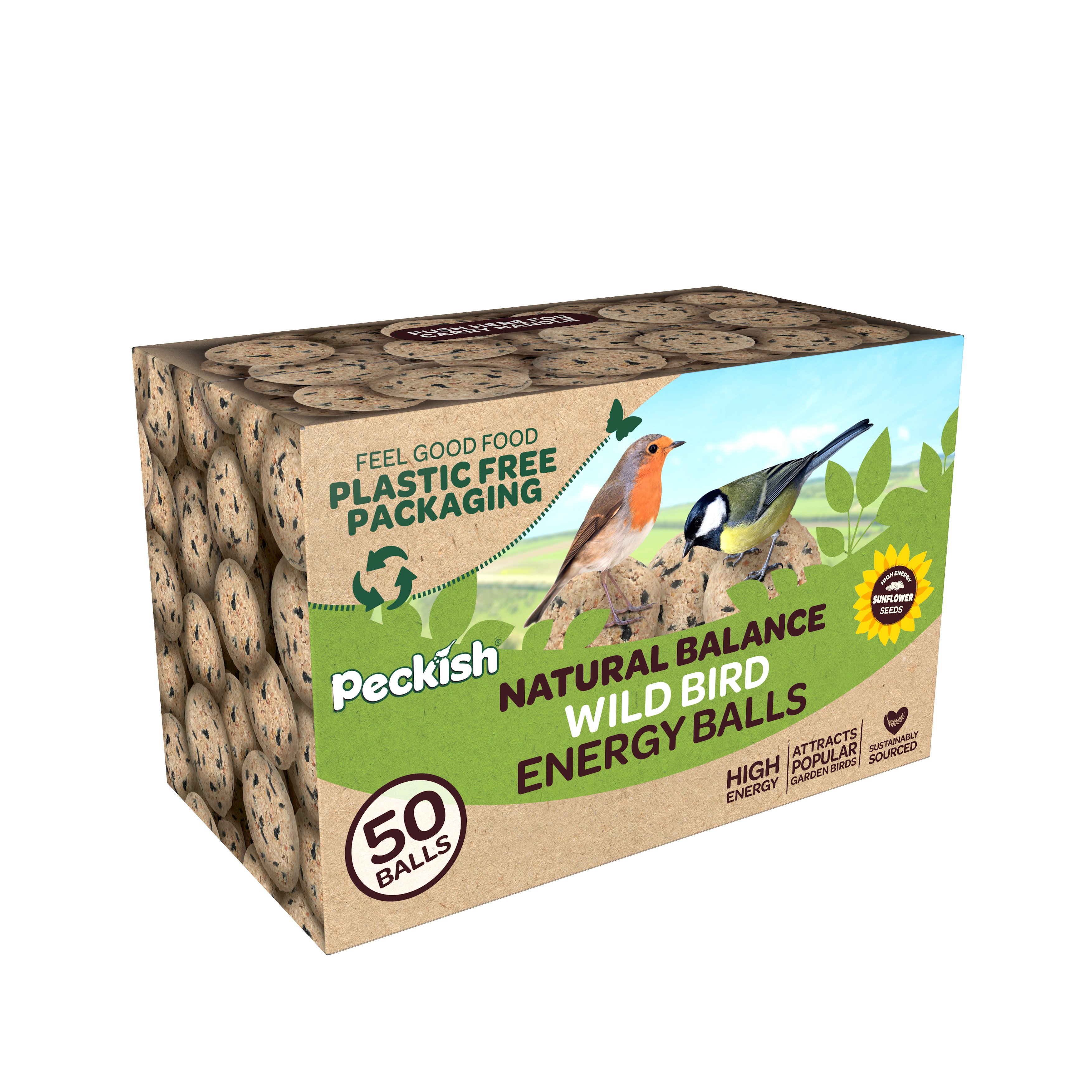 Peckish Natural Balance Energy Balls 50 Refill Box