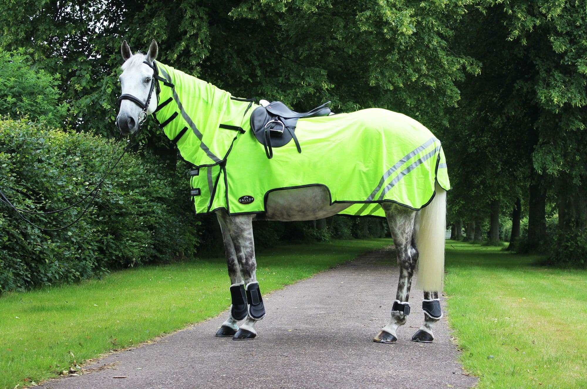 Gallop Ride-On Fly Horse Rug Combo - Fluorescent