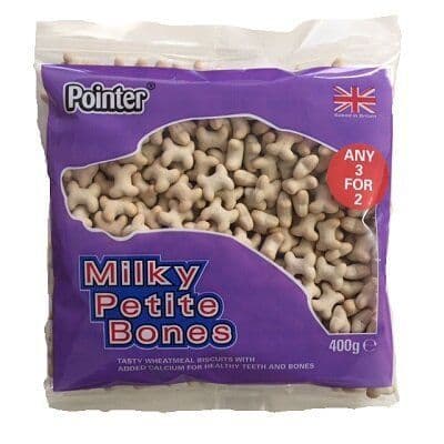 Pointer Milky Petite Bones 6 x 400g