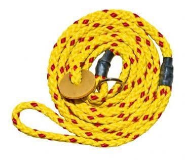 Turner Richards Sportsman Slip Lead With Rubber Sleeves & 'Stop' - Yellow