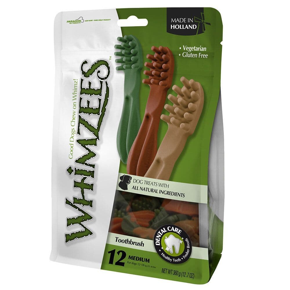 Whimzees Toothbrush Medium 6 x 12 Bags x 110mm
