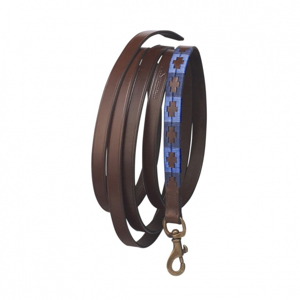 Leather Leadrope - Navy/Blue