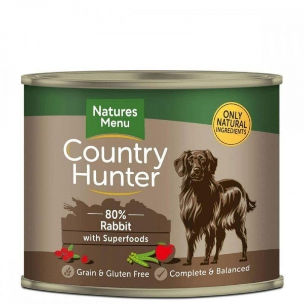 Natures Menu Country Hunter Rabbit & Cranberry Tins 6x600g