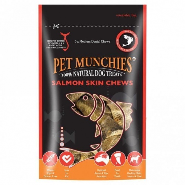 Pet Munchies Salmon Chew Medium 8 x 90g