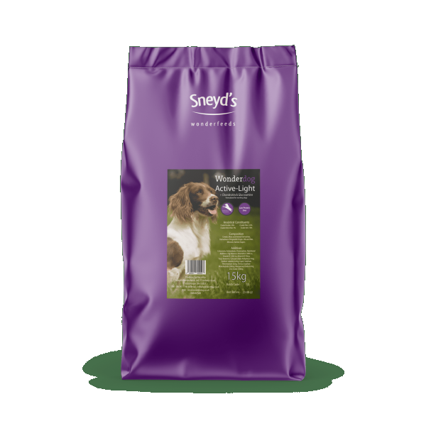 Sneyds Wonderdog Active-Light  Dog Food 15kg