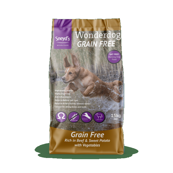Sneyds Wonderdog Grain Free Beef & Sweet Potato Dog Food 15kg