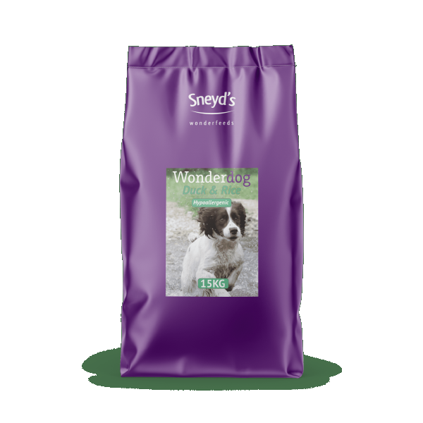 Sneyds Wonderdog Premium Hypoallergic Duck & Rice Dog Food 15kg