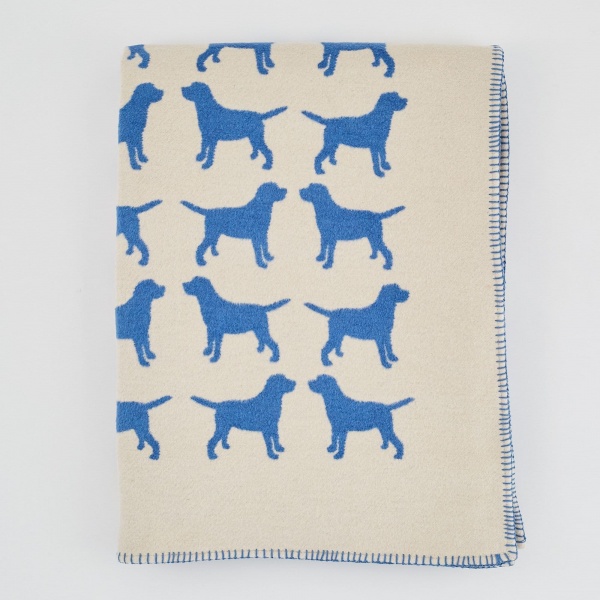 The Labrador Company Blanket - Blue Labrador