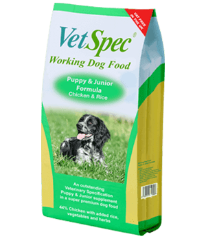 VetSpec Working Puppy & Junior Chicken Dog Food 15kg