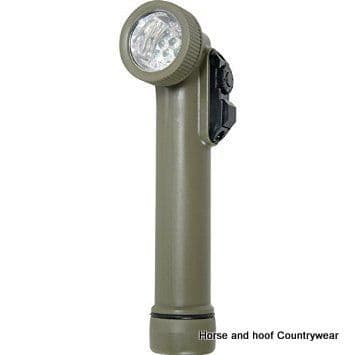 Web-tex LED Angle Torch & Flashlight - Olive Green