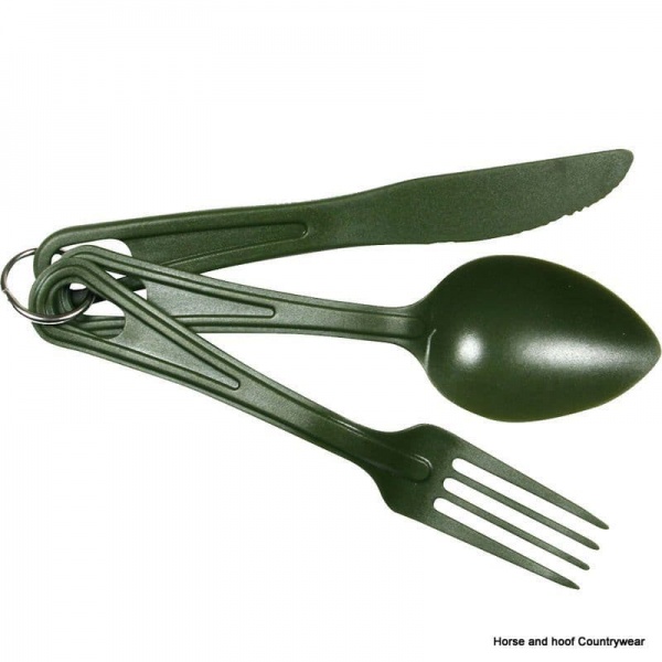Web-tex Lightweight Cutlery Set - Olive Green