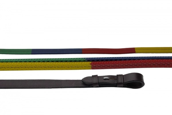 Windsor - Multi-Coloured Rubber Covered Reins